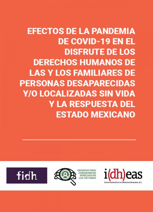 Efectos de la pandemia de Covid-19 en el disfrute de los Derechos Humanos de las y los familiares de personas desaparecidas y/o localizadas sin vida y la respuesta del Estado Mexicano