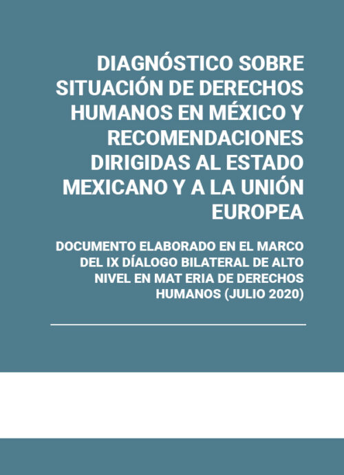 Diagnóstico sobre situación de Derechos Humanos en México y recomendaciones dirigidas al Estado Mexicano y a la Unión Europea